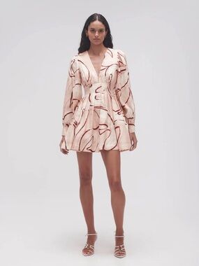 aje admiration asymmetric mini dress Aje